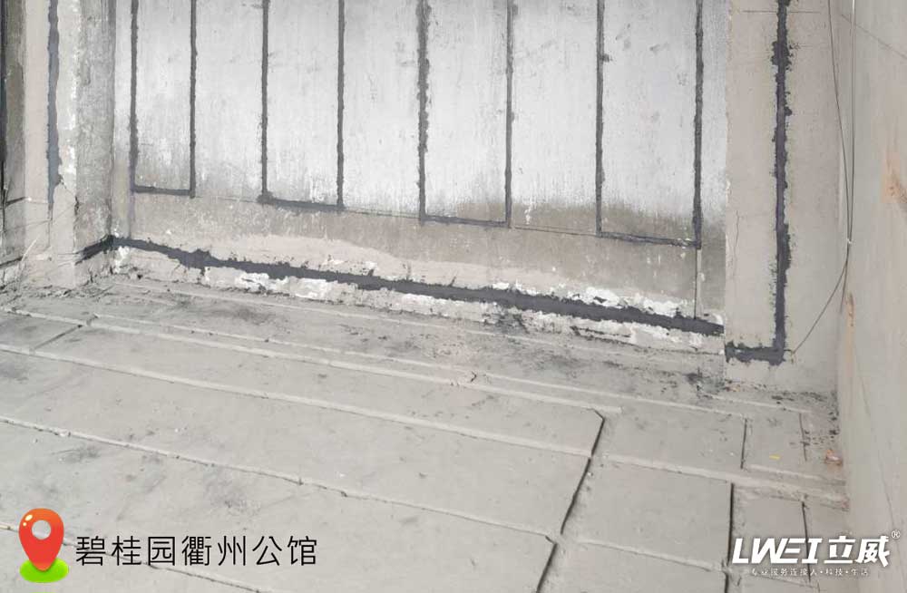 衢州碧桂园公馆别墅地下室电渗透防潮系统施工案例